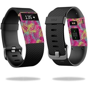 MightySkins Skin Compatible with Fitbit Charge HR Cover Skins Sticker Watch Magenta Summer