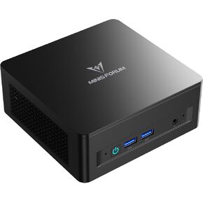 MINISFORUM UM890 Pro Mini PC AMD Ryzen 9 8945HS(8C/16T, up to 5.2GHz) 64GB DDR5 1TB PCIe4.0 SSD, 2xUSB4(PD 8K)|1xHDMI|1xDP Four Outputs, 2x RJ45, BT5.2 4xUSB3.2 AMD Radeon 780M Graphics Micro Computer