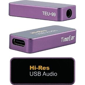 High-Performance USB-C DAC Mini Portable Decoding Headphone Amplifier for Moblie Phones/PC/Laptop/Car/Home Audio(Gray)
