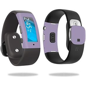 MightySkins Skin Compatible with Microsoft Band 2 Cover Skins Sticker Watch Solid Lavender