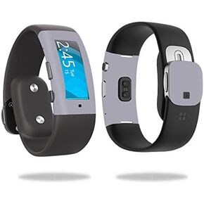 MightySkins Skin Compatible with Microsoft Band 2 Cover Skins Sticker Watch Solid Gray