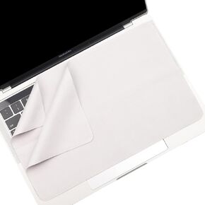 2 Pack Microfiber Liner Cleaning Cloth Compatible with MacBook Pro/AIR 13 inch and MacBook Pro 14 inch , Screen Keyboard Imprint Protection, Cleaning Screen Dust, MacBook 13-14 inch Liner -Grey
