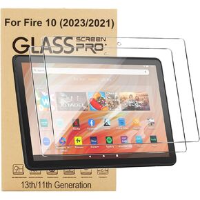 Screen Protector For 10.1" Tablet 2023 Model, Tempered Glass Screen Protector for 10 Plʌs/Kids, Anti-Scratch High Definition 9H Hardness, [2 Pack]