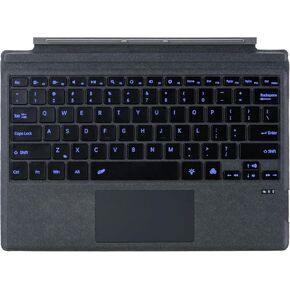 mobee Type Cover for Microsoft Surface Pro 7+/ Pro 7 / Pro 6 / Pro 5 / Pro 4 / Pro 3，7 Colour Backlight Slim Bluetooch Type Keyboard with Multi-Touch Trackpad Tablet Keyboard (Wine)