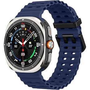 MoKo Sport Band Compatible with Samsung Galaxy Watch Ultra Band 47mm (2024) Women Men, Breathable Soft Silicone Waterproof Watch Strap Accessories for Samsung Watch Ultra Band