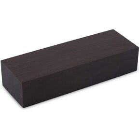 Black Ebony Wood Lumber Blank 12x4x2.5 Black Ebony Lumber Wood Timber Handle Plate Fine Grain Smooth DIY Material for Music Instruments Tools
