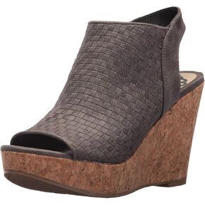 Fergalicious Women's Rasta Wedge Sandal, Denim, 9 M US