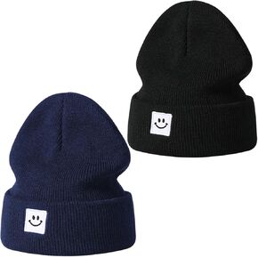 Baby Beanie Knit Ski Hat,Toddler Winter Beanies,Warm Knit Hat for Girls Boys Children Caps