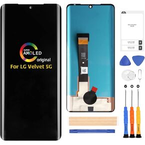 A-MIND for LG Velvet 5G G900 LCD Screen and Display Replacement,for LG LM-G900N LM-G900EM LM-G900 LM-G900TM Touch Screen Digitizer Full Assembly