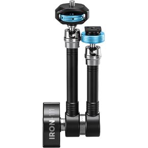 Adjustable Magic Arm with Quick Release Head, 1/4-3/8 Retractable Screws for Monitor/Camera Cage/Microphone/LED Light, Detachable Anti-Twist ARRI Locating Pin, Payload 13.23lbs/6kg