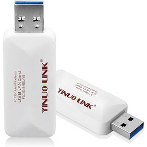 YINUO-LINK AC1300 USB WiFi Adapter for PC, Wireless Network Adapter for Desktop with Dual Band 2.4GHz/400Mbps 5GHz/867Mbps for Laptop Computer, Supports Win11/10/8.1/8/7/XP