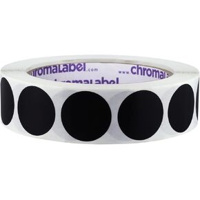 ملصقات ملصقات دائرية مقاس 1 بوصة من ChromaLabel، سهلة الكتابة على ملصقات منقطة ملونة، نقاط لاصقة قابلة للإزالة - 1000 نقطة ملصق لكل لفة، ملصقات منقطة صفراء in Kuwait