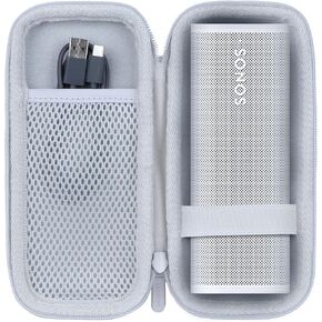 Hard Case Compatible with Sonos Roam 2 / Sonos Roam/Sonos Roam SL Portable Waterproof Bluetooth Speaker (Black Case)