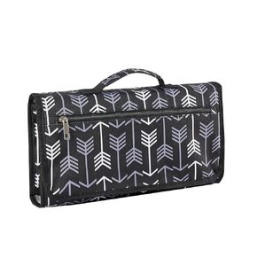 Baby Changing Mat Waterproof Nappy Changing Mat Portable Travel Change Mat with Wipes Pocket for Travel Outside (White)
