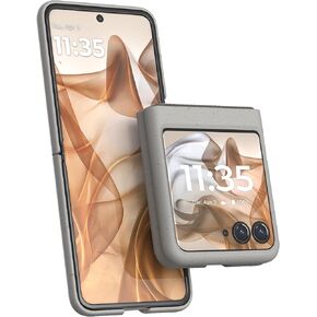 Motorola Razr+ (Plus) 2024 Peach Fuzz Adjustable Cross Body Case - Premium Lanyard Hinge Strap Cover for Stylish Carrying convenince and Fashionable Drop Protection