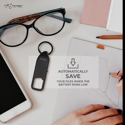 مسجل صوت TCTEC سعة 128 جيجابايت، مسجل صوتي نشط بسعة تسجيل تصل إلى 1500 ساعة، تقليل ضوضاء الصوت، متوافق مع USB-C، جهاز تسجيل للمحاضرات والاجتماعات والمقابلات. in Kuwait