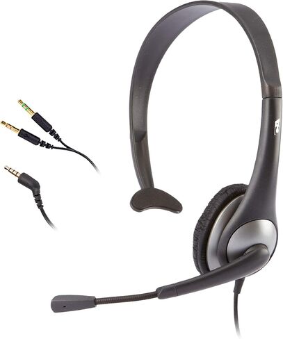سماعة رأس ستيريو Cyber ​​Acoustics (AC-204)، ستيريو 3.5 ملم ومحول Y، للمنزل، الفصل الدراسي K12 والتعليم in Kuwait