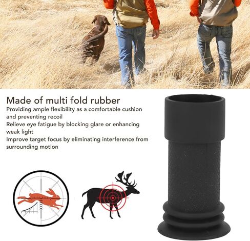 Scope Eyepiece Cover, Optics Eyepiece Eye Protector Rubber Anti Impact Telescope Eyeshade for 40mm Eyepiece Optical Scope in Saudi Arabia