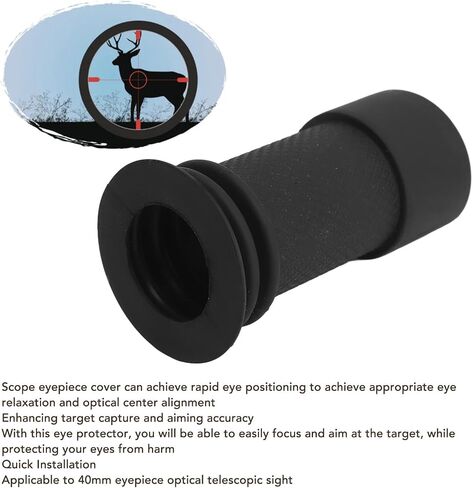 Scope Eyepiece Cover, Optics Eyepiece Eye Protector Rubber Anti Impact Telescope Eyeshade for 40mm Eyepiece Optical Scope in Saudi Arabia