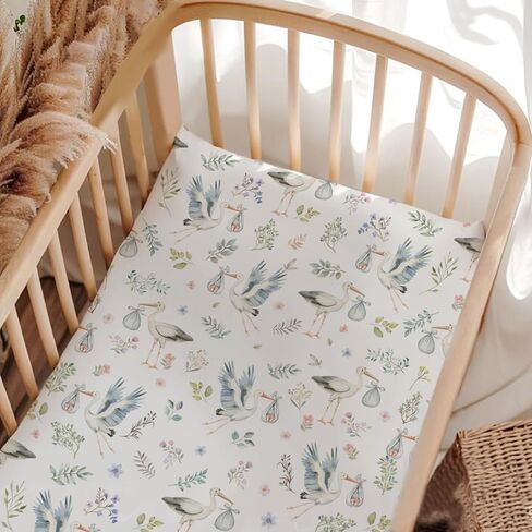 Plane Clouds Crib Sheets, Plane Hot Air Balloon Baby Fitted Crib Sheet for Standard Crib and Toddler Mattress, Unisex Plane Mattress Sheet for Baby Boys Girls, Plane Print Baby Sheet for Crib-28 * 52 in Saudi Arabia