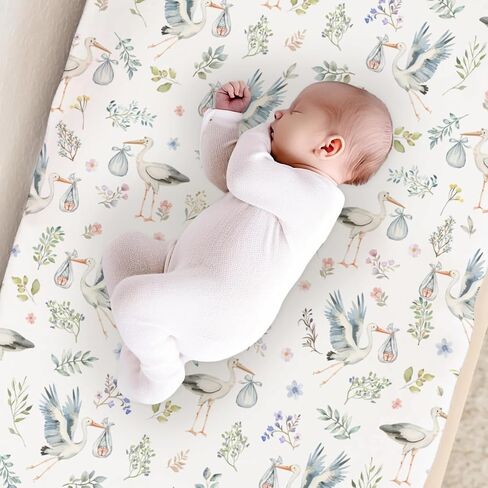 Plane Clouds Crib Sheets, Plane Hot Air Balloon Baby Fitted Crib Sheet for Standard Crib and Toddler Mattress, Unisex Plane Mattress Sheet for Baby Boys Girls, Plane Print Baby Sheet for Crib-28 * 52 in Saudi Arabia