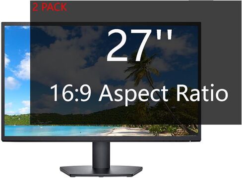 17 Inch Computer Privacy Screen Filter for Desktop Widescreen Monitor 16:10 Aspect Ratio - Anti-Glare - Blocks 96% UV - Anti-Scratch in Kuwait