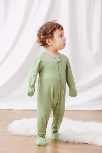 BeiVSlley Baby Boy Girl Romper Onesie Cotton Long Sleeve Zipper Bebé Jumpsuit Infant Solid Stripe One-Piece Outfits Clothes in Saudi Arabia