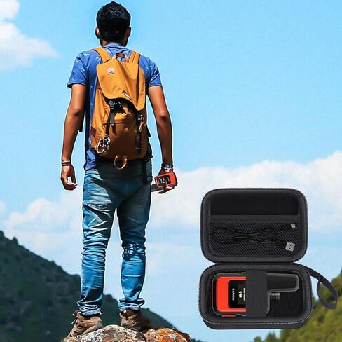 Hard Case for Garmin inReach Mini 2 / inReach Mini, Portable Satellite Communicator Handheld GPS Storage Bag with Accessories Pocket for Hiking, Travel, Camping - Black (CASE ONLY) in Saudi Arabia