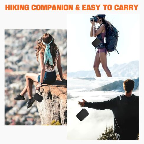 Hard Case for Garmin inReach Mini 2 / inReach Mini, Portable Satellite Communicator Handheld GPS Storage Bag with Accessories Pocket for Hiking, Travel, Camping - Black (CASE ONLY) in Saudi Arabia