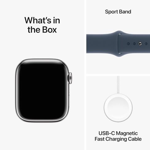 Apple Watch Series 9 [GPS + Cellular 45mm] Smartwatch with (Product) RED Aluminum Case with (Product) RED Sport Band M/L. Fitness Tracker, ECG Apps, Always-On Retina Display in Saudi Arabia