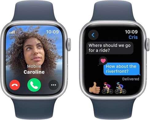 Apple Watch Series 9 [GPS + Cellular 45mm] Smartwatch with (Product) RED Aluminum Case with (Product) RED Sport Band M/L. Fitness Tracker, ECG Apps, Always-On Retina Display in Saudi Arabia