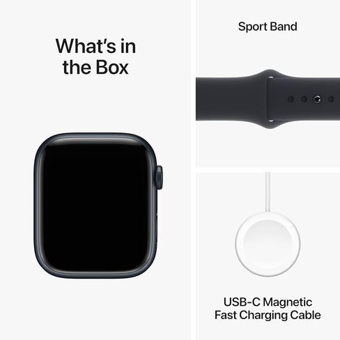 Apple Watch Series 9 [GPS + Cellular 45mm] Smartwatch with (Product) RED Aluminum Case with (Product) RED Sport Band M/L. Fitness Tracker, ECG Apps, Always-On Retina Display in Saudi Arabia