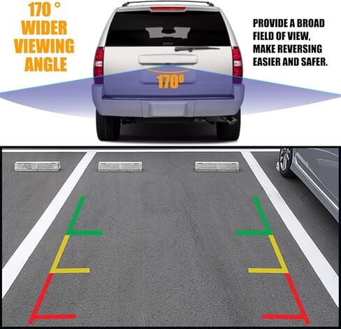 كاميرا احتياطية للرؤية الخلفية RANSOTO 590-076 متوافقة مع 2007-2013 Chevy Suburban Tahoe، GMC Yukon، Cadillac Escalade Park Assist Camera استبدال 15173619 GM1960104 RC51070001 in Kuwait