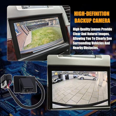 كاميرا احتياطية للرؤية الخلفية RANSOTO 590-076 متوافقة مع 2007-2013 Chevy Suburban Tahoe، GMC Yukon، Cadillac Escalade Park Assist Camera استبدال 15173619 GM1960104 RC51070001 in Kuwait