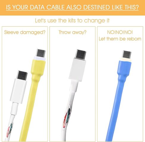 30 قطعة حامي الشاحن 8 سم حامي كابل الشاحن من النوع C Lightning Hdmi أنبوب الانكماش الحراري لكابل شحن كابل البيانات سلك إصلاح الكابل كم أنبوب تشكيلة حامي الكابل لشاحن الهاتف in Saudi Arabia