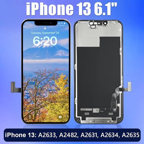 Brinonac for iPhone 11 Pro Max Screen Replacement Kit, 6.5" Full HD Retina LCD Display COF Touch Screen Digitizer Assembly Set with Repair Tools, Waterproof Adhesive, Tempered Glass in Saudi Arabia