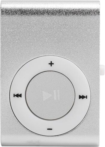 Sport MP3 Players with Clip, Portable Music Player, Screenless MP3 Players, Mini MP3 Player with Earphone and USB Cable(Silver) in Saudi Arabia