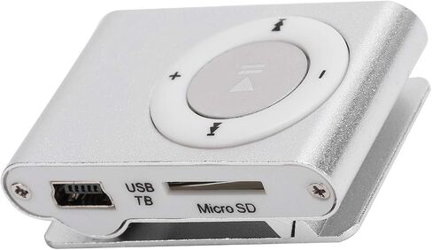 Sport MP3 Players with Clip, Portable Music Player, Screenless MP3 Players, Mini MP3 Player with Earphone and USB Cable(Silver) in Saudi Arabia