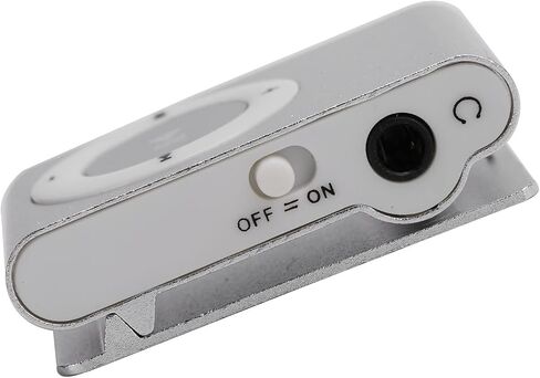 Sport MP3 Players with Clip, Portable Music Player, Screenless MP3 Players, Mini MP3 Player with Earphone and USB Cable(Silver) in Saudi Arabia
