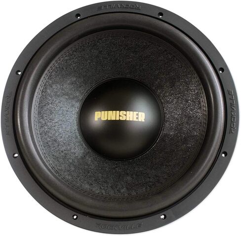 Rockville Punisher 12D1 12" 5600w Peak Car Audio Competition Subwoofer Dual 1-Ohm Sub 1400w RMS CEA Rated, Black in Kuwait