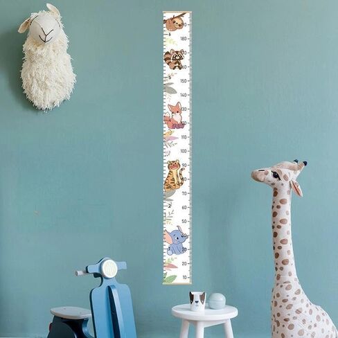 Growth Chart for Wall(77’’ x 8.3’’),Height Measurement for Wall,Hangable and Removable for Nursery Decor,Wooden Height Measurement Chart for Room Decoration (Dinosaurs) in Saudi Arabia