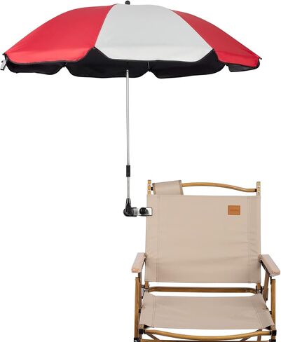 Chair Umbrellas with Universal Adjustable Clamp,Clip on Parasol Sun Shade for Patio Beach Wheelchairs Golf Carts in Saudi Arabia