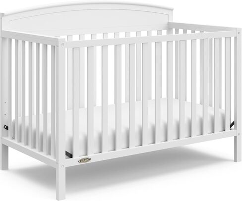 Graco Benton 5 in 1 Convertible Crib with Premium Foam Crib and Toddler Mattress - Gray in Kuwait