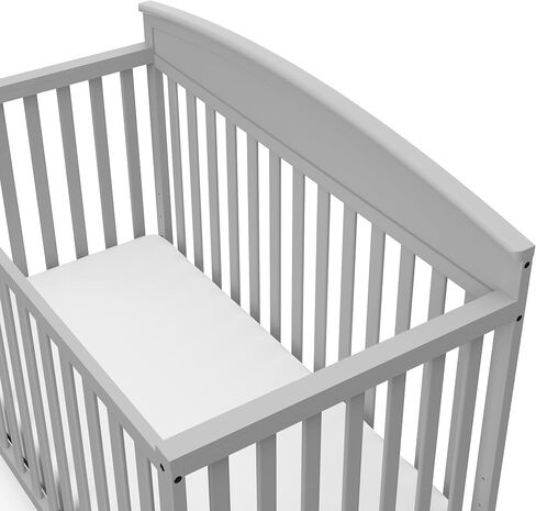 Graco Benton 5 in 1 Convertible Crib with Premium Foam Crib and Toddler Mattress - Gray in Kuwait