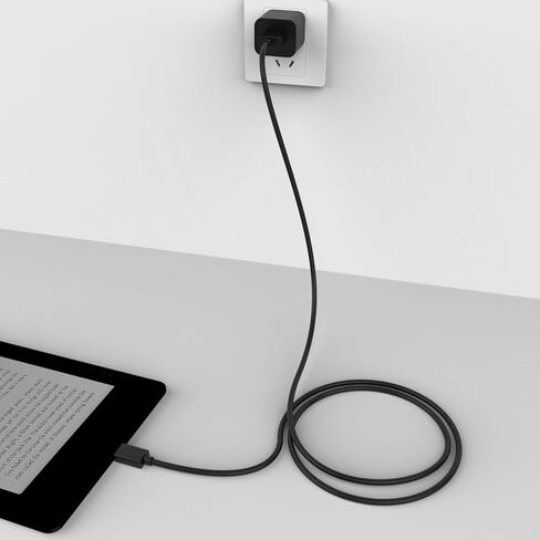 كابل شحن USB صغير بطول 10 أقدام، سلك شاحن سريع متوافق مع قارئات Kindle الإلكترونية القديمة، Paperwhite، Oasis و2020 وأقدم أجهزة Kindle & Fire اللوحية (ليس لـ 2021 وأحدث Kindles) in Kuwait
