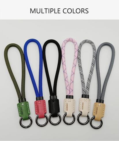 Handmade Cowhide Leather Phone Wrist Strap,Universal Adjustable Key Lanyard,Stylish Wristlet Keychains for Women&Men in Saudi Arabia
