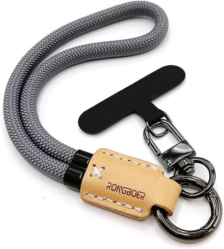 Handmade Cowhide Leather Phone Wrist Strap,Universal Adjustable Key Lanyard,Stylish Wristlet Keychains for Women&Men in Saudi Arabia