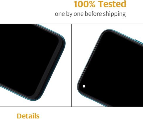 A-MIND لهاتف Huawei P40 Lite 4G شاشة LCD تعمل باللمس محول رقمي لشاشة بديلة كاملة مجموعات إصلاح التجميع مع أدوات JNY-L21A JNY-L01A JNY-L21B JNY-L22A JNY-L02A JNY-L22B JNY-LX1 (أسود مع إطار) in Kuwait