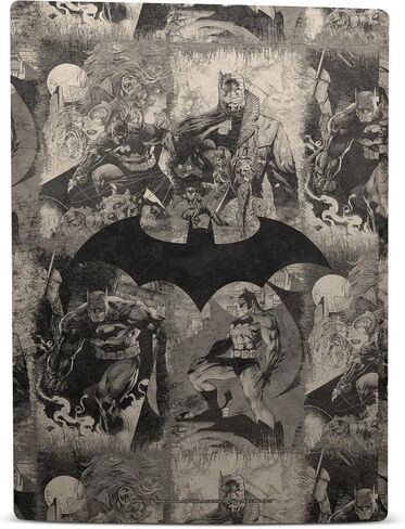 تصميمات غطاء الرأس مرخصة رسميًا من Batman DC Comics Collage وشعارات متعثرة وكتاب هزلي من الفينيل غطاء ملصق لغطاء الألعاب متوافق مع Sony PS5 Digital وDualSense in Saudi Arabia