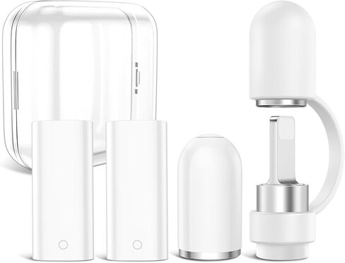 iMangoo 2 حزمة محولات كابل شحن البرق لقلم Apple Pencil الجيل الأول غطاء بديل مغناطيسي من السيليكون حامل غطاء واقي لجهاز iPad Air iPencil Pen أنثى إلى موصل شاحن أنثى in Kuwait